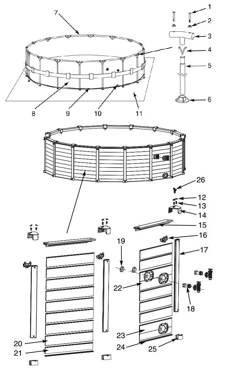 swimming pool parts diagram