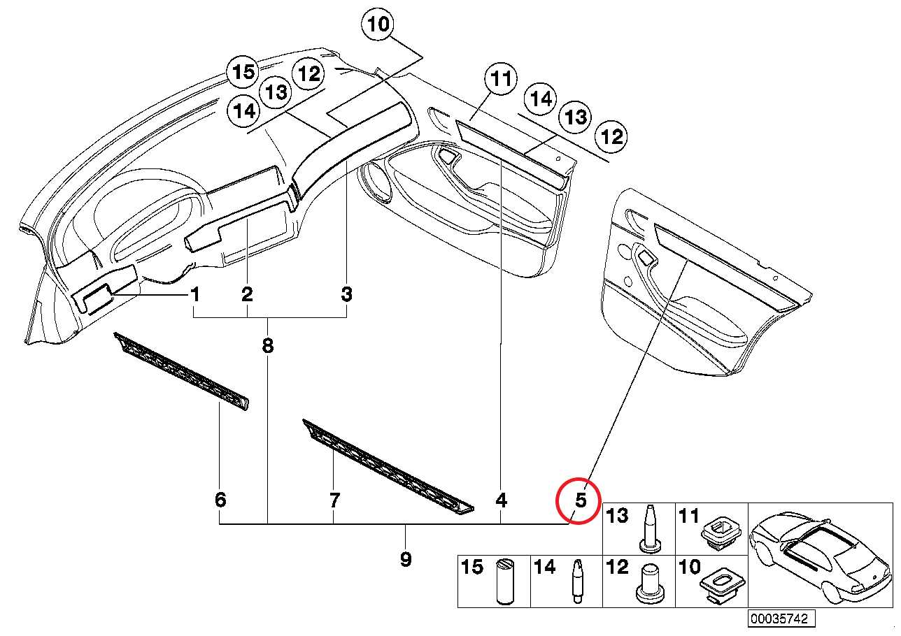 bmw e46 interior parts diagram