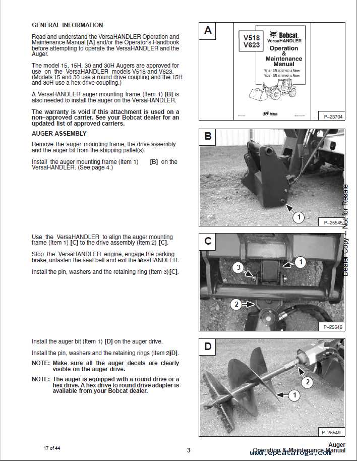 bobcat 30c auger parts diagram