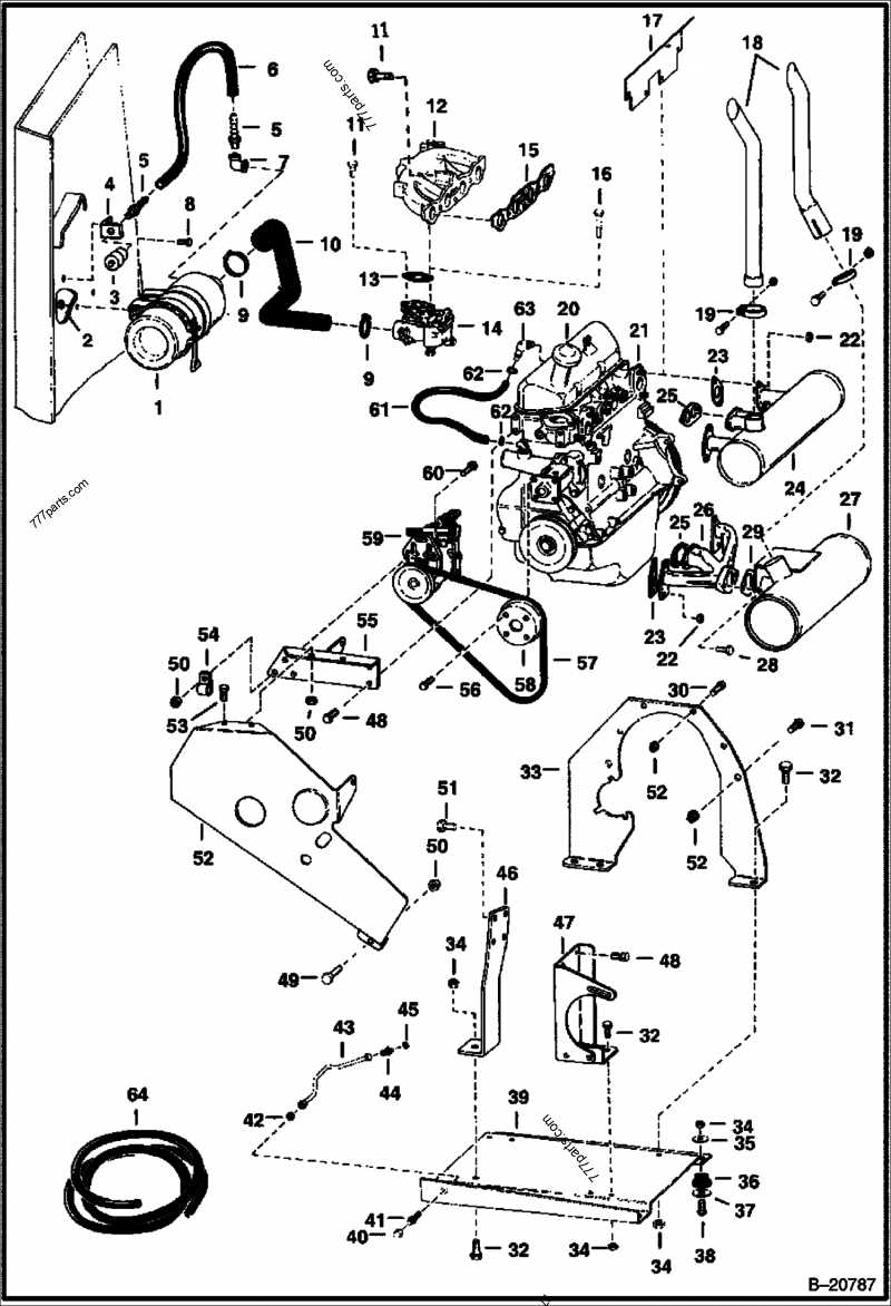 bobcat 642b parts diagram