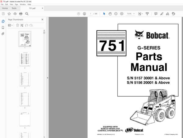 bobcat parts diagram pdf