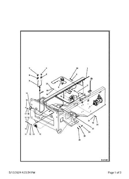 bobcat t595 parts diagram