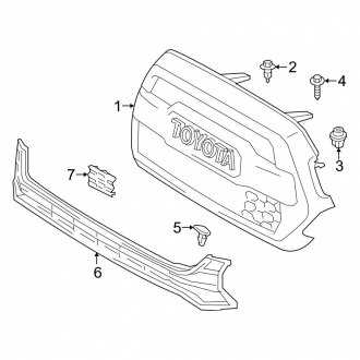 body part toyota tacoma parts diagram