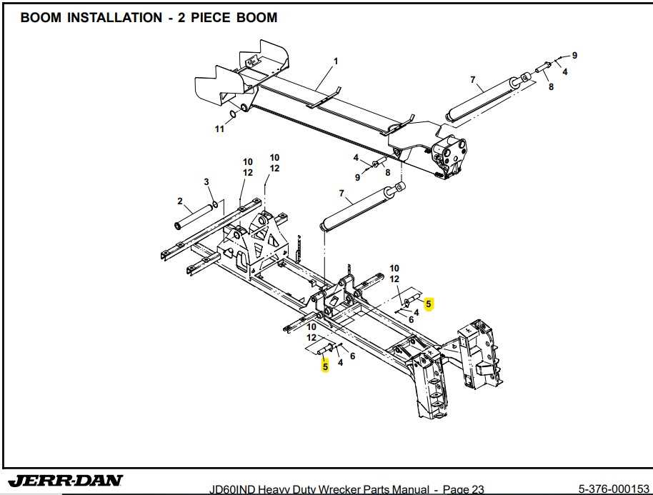 boom lift parts diagram