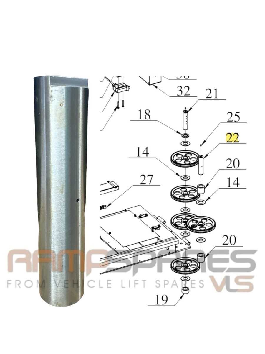 rotary 4 post lift parts diagram