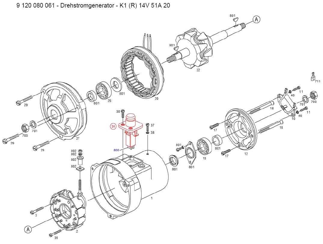 bosch alternator parts diagram