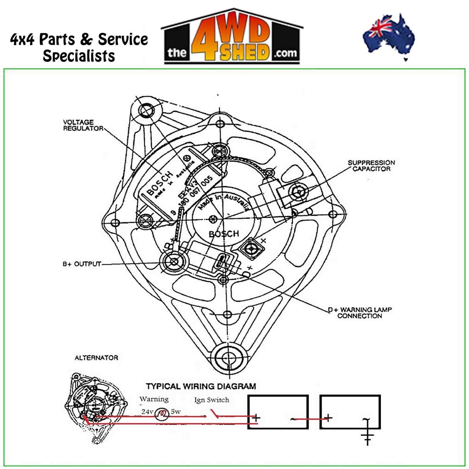 bosch alternator parts diagram