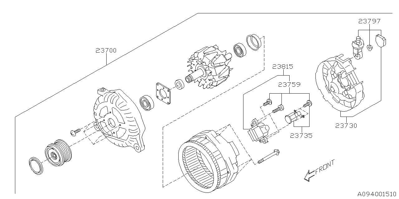 bosch alternator parts diagram