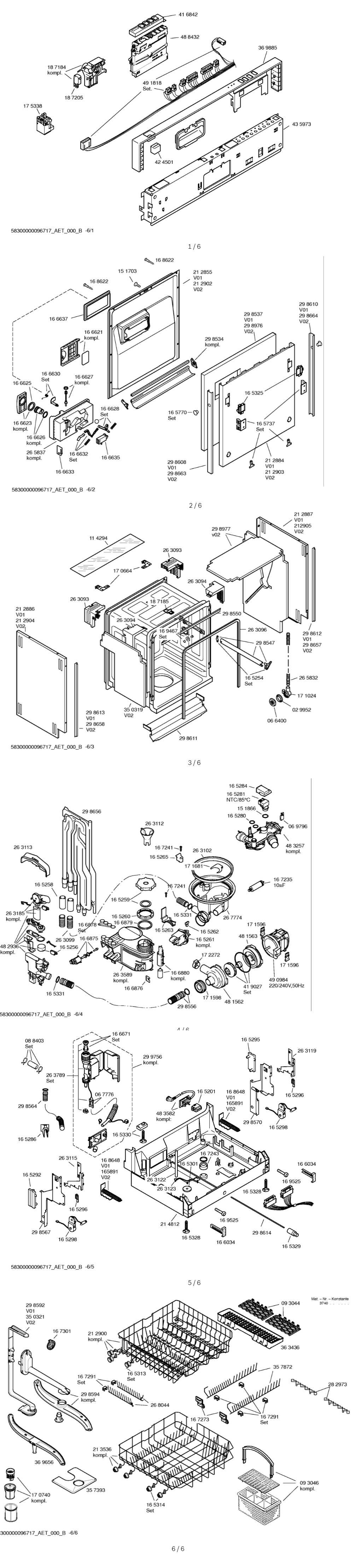 bosch dishwasher filter parts diagram