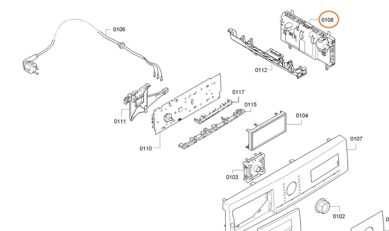 bosch dishwasher parts diagram