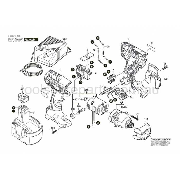 bosch drill parts diagram