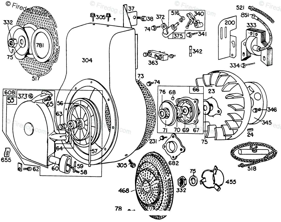 briggs and stratton engine parts diagram