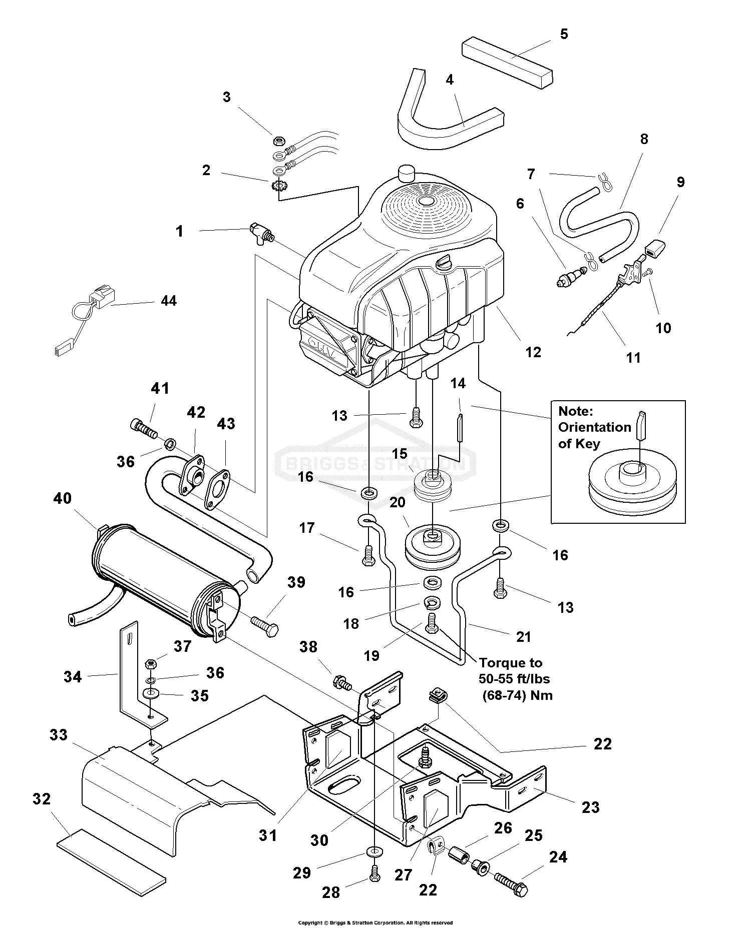 briggs and stratton engine parts diagram