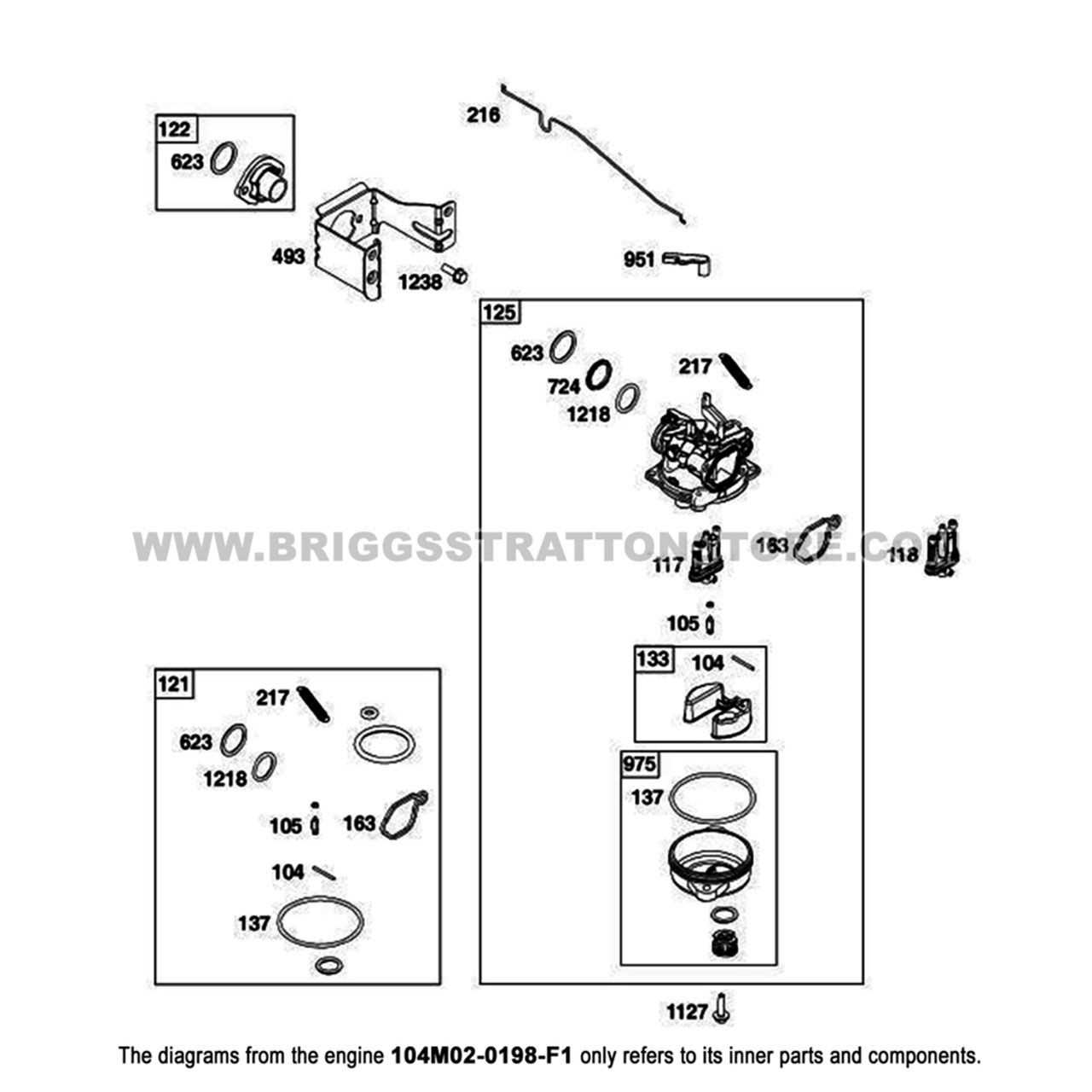 briggs and stratton engine parts diagram