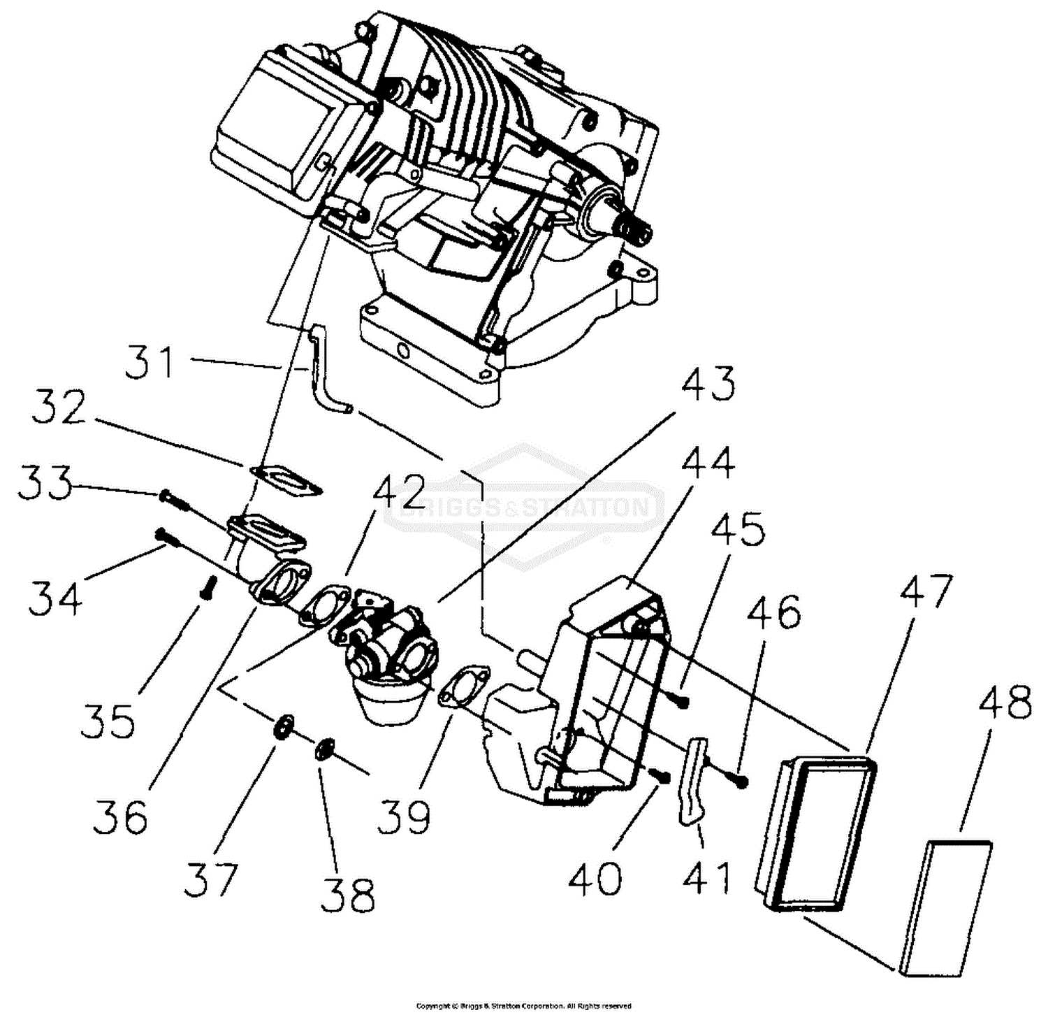 briggs and stratton power washer parts diagram