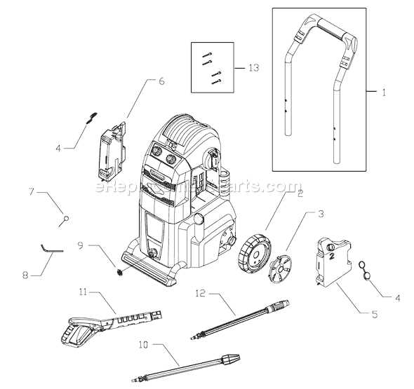 briggs and stratton power washer parts diagram