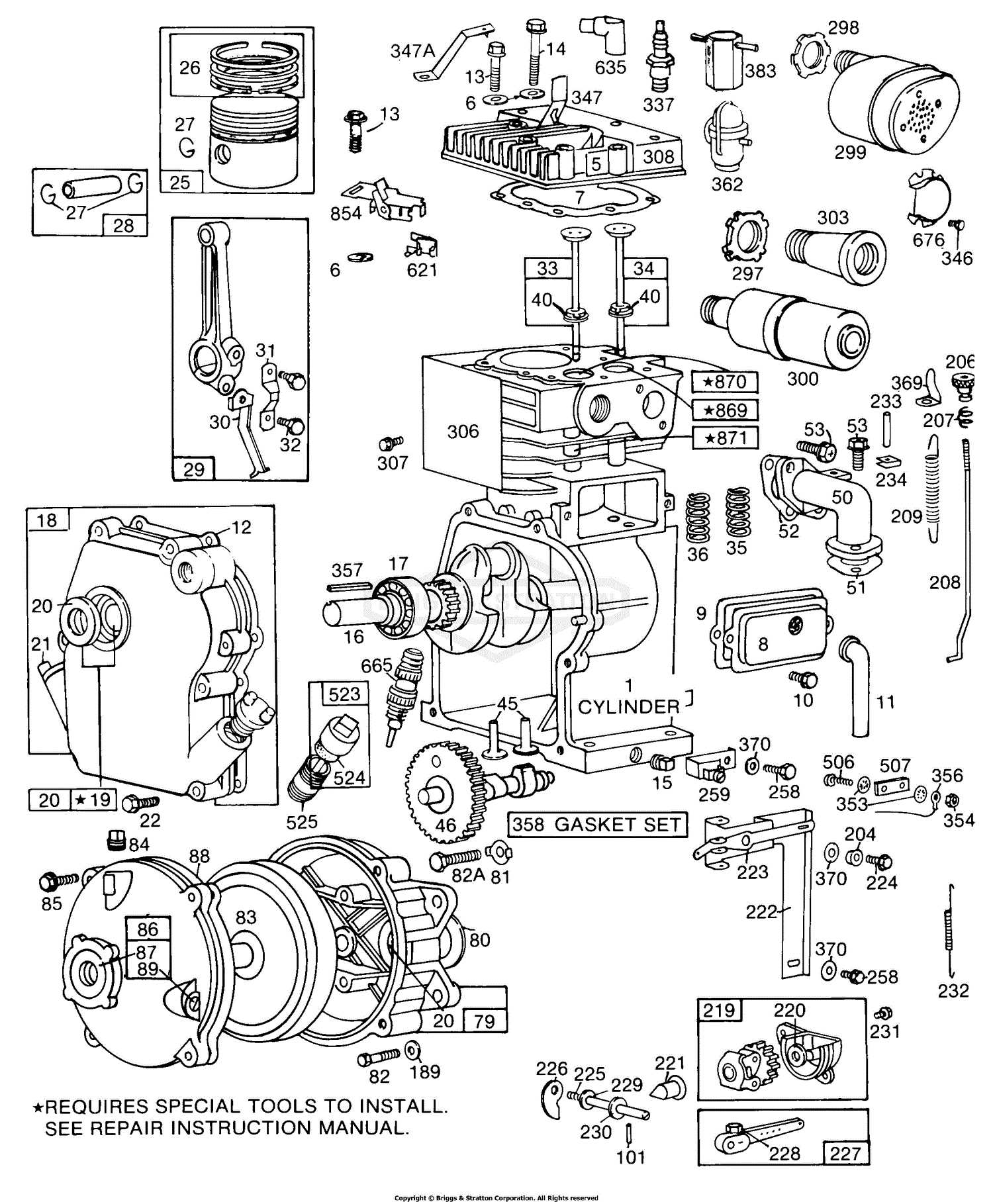 briggs stratton engine parts diagram