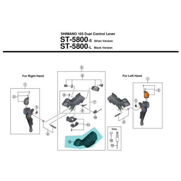 shimano slx shifter parts diagram