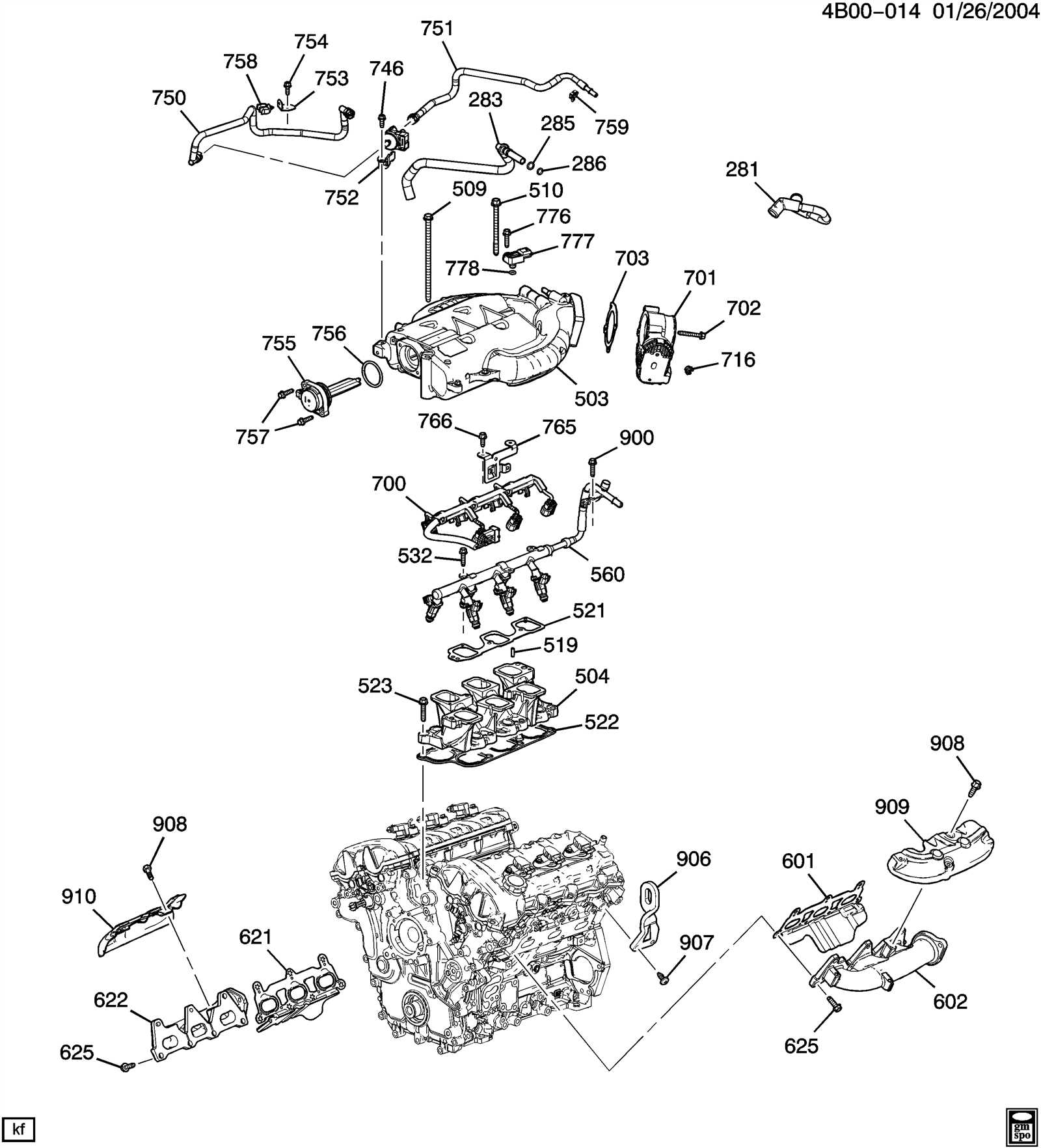 buick rendezvous parts diagram