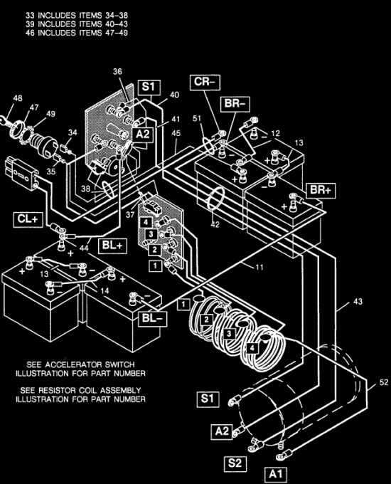 1993 ezgo marathon parts diagram