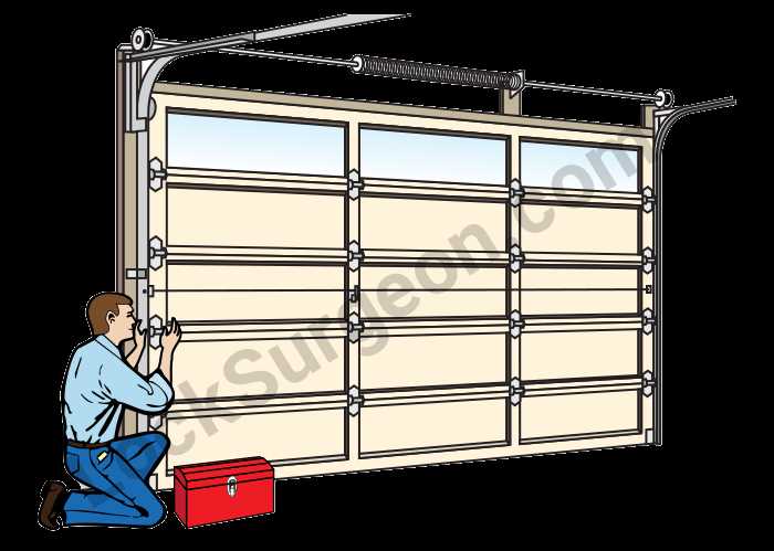 commercial garage door parts diagram