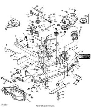 mower parts diagram