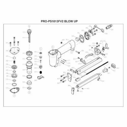 craftsman brad nailer parts diagram