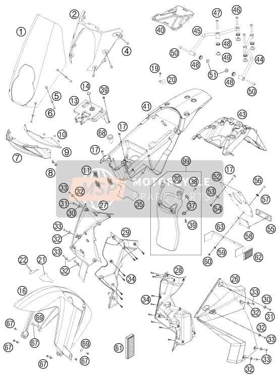 ktm oem parts diagram