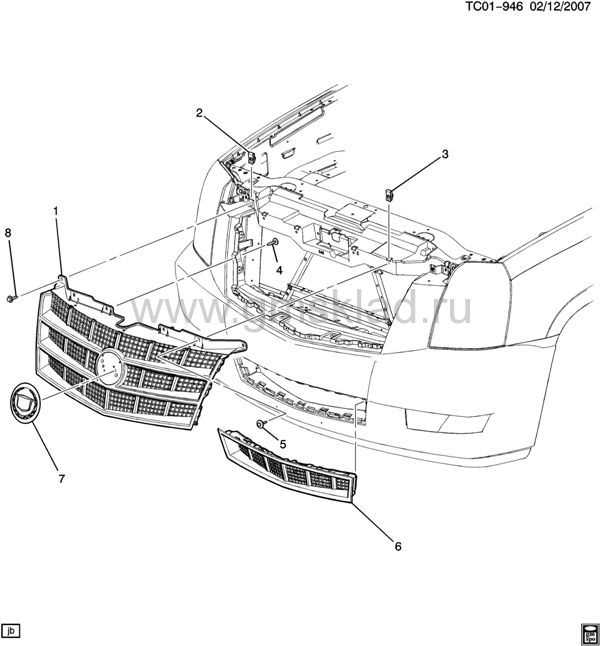 cadillac parts diagram