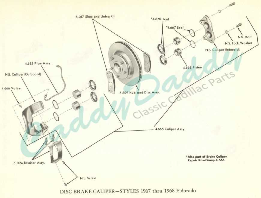 cadillac parts diagram