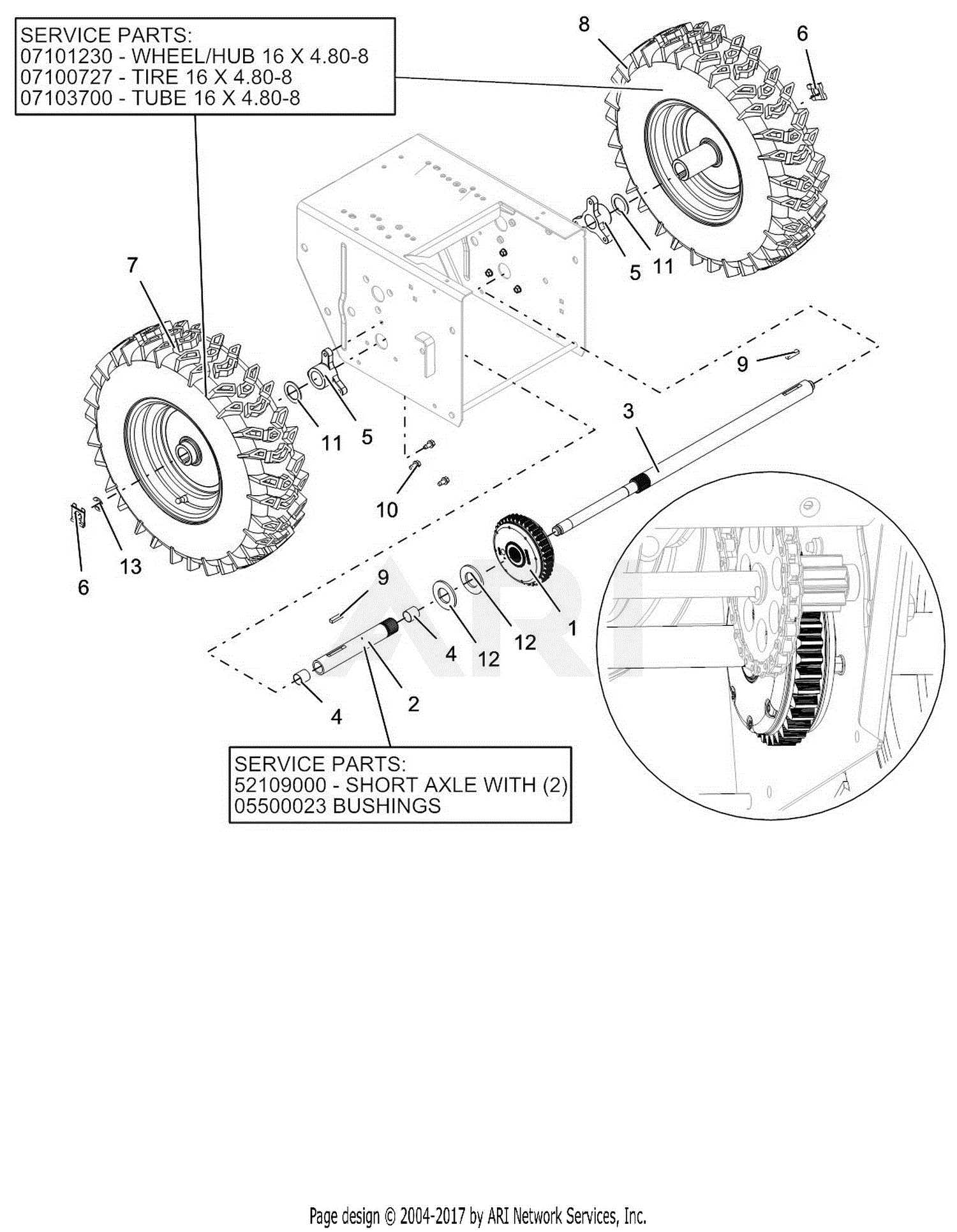 ariens deluxe 24 parts diagram