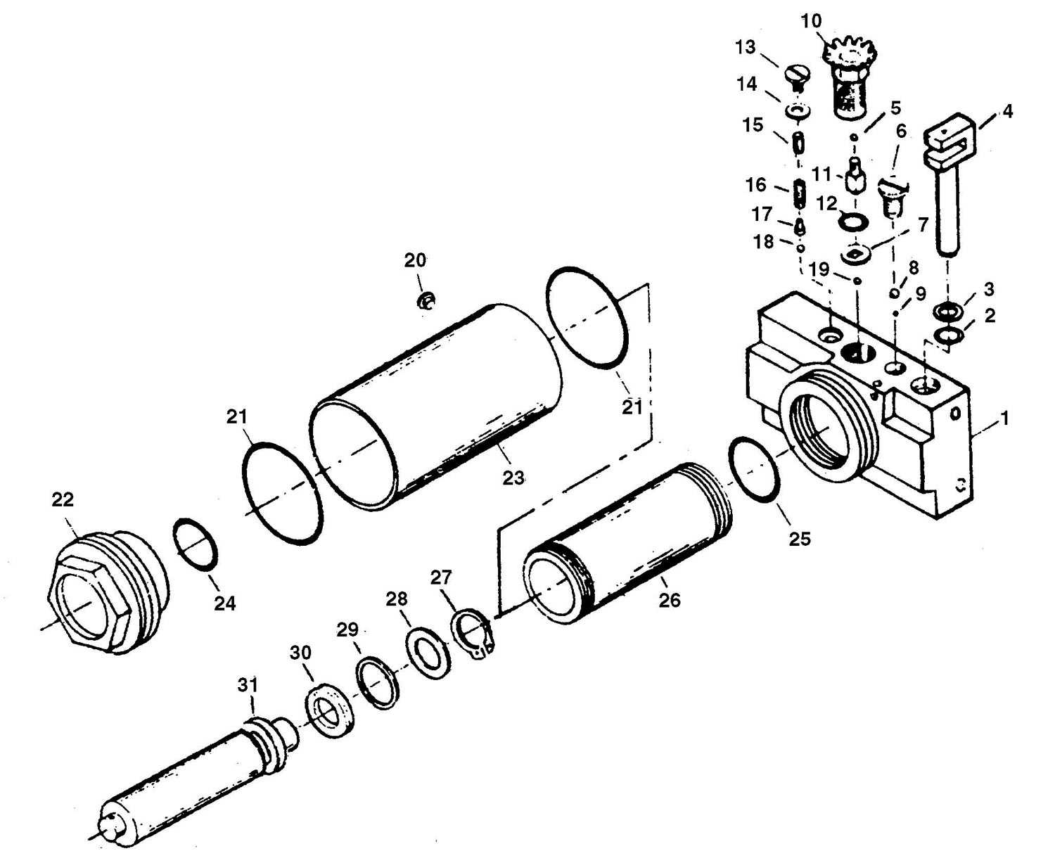 car jack parts diagram