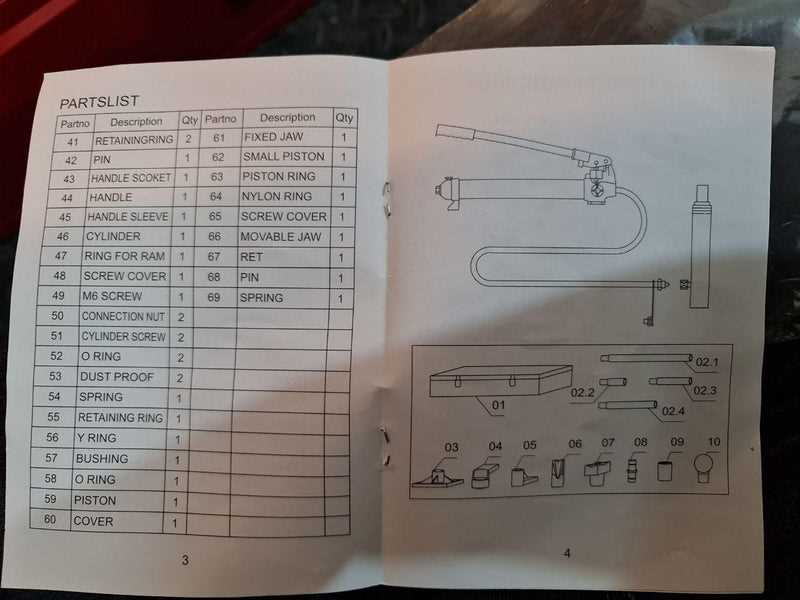 car jack parts diagram