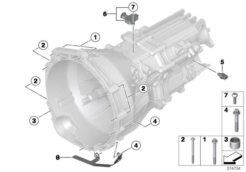 car transmission parts diagram