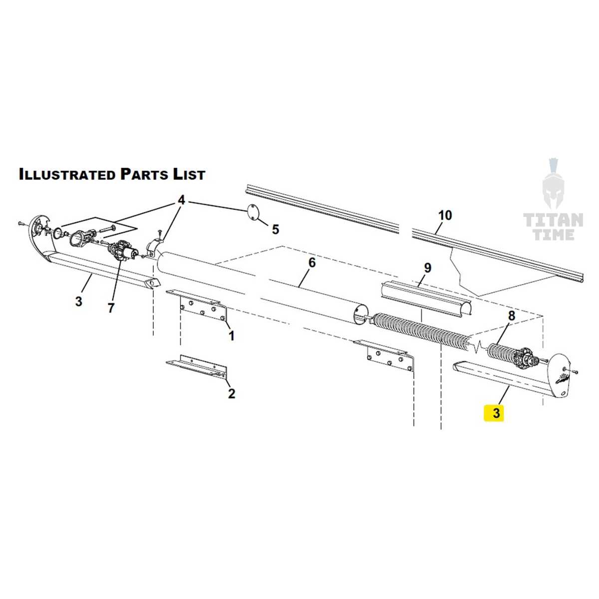 carefree slide topper parts diagram