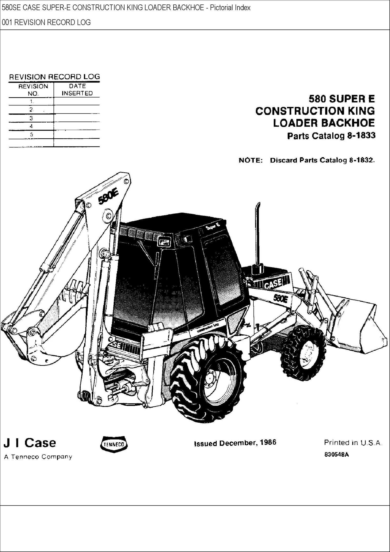 case 580 backhoe parts diagram