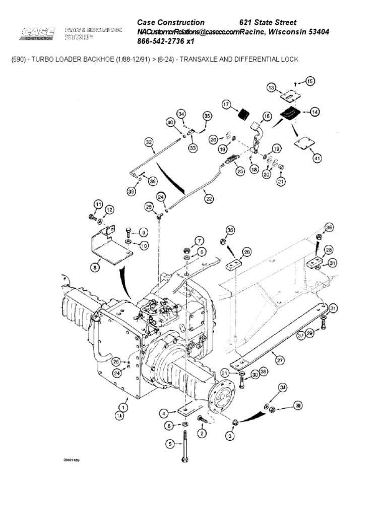 case 590 backhoe parts diagram