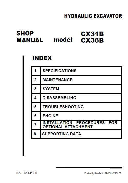 case cx36b parts diagram