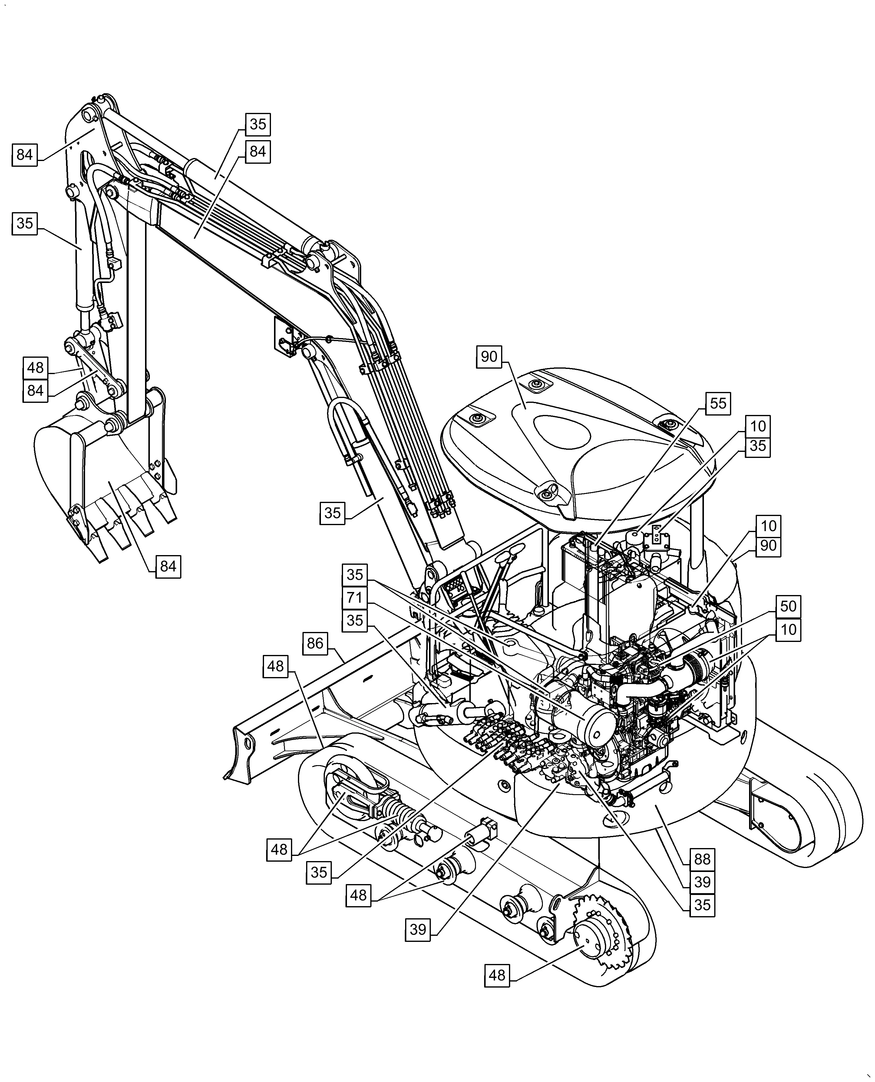 case cx36b parts diagram