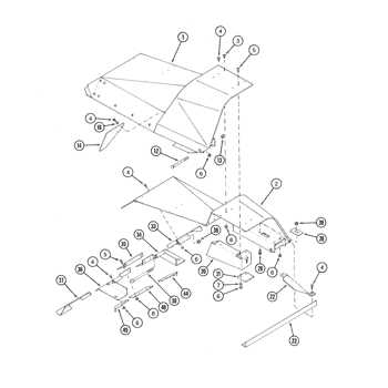 case ih 1063 corn head parts diagram