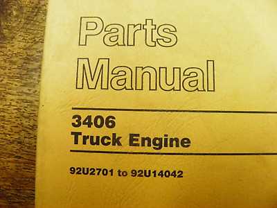 cat 3406e parts diagram