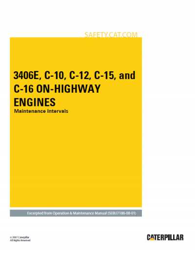 cat 3406e parts diagram