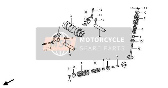 cbr 125 parts diagram