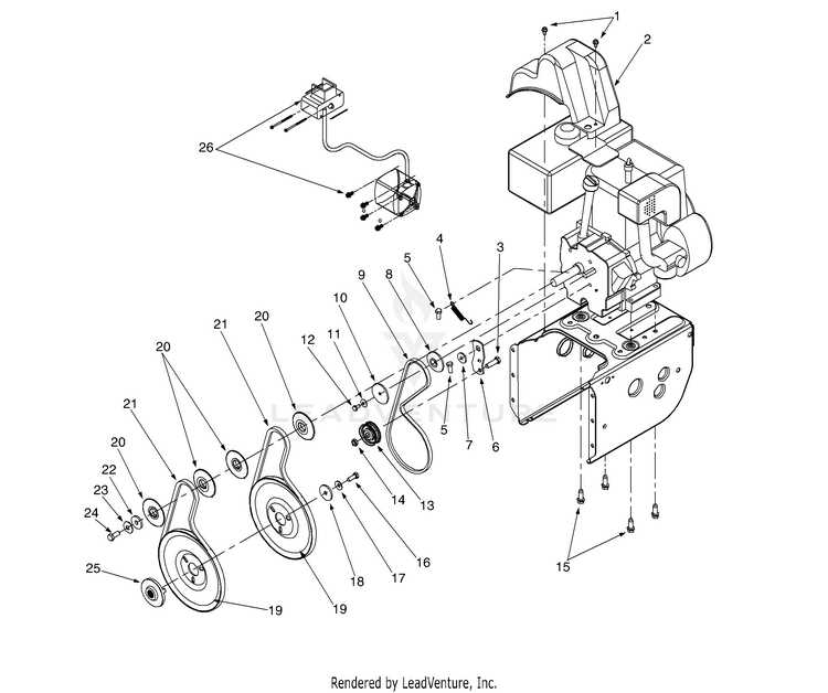 poulan pro snow blower parts diagram