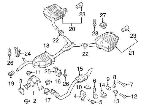 parts of a muffler diagram