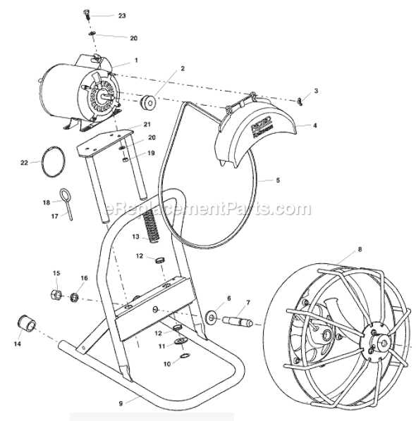 ridgid k 400 parts diagram