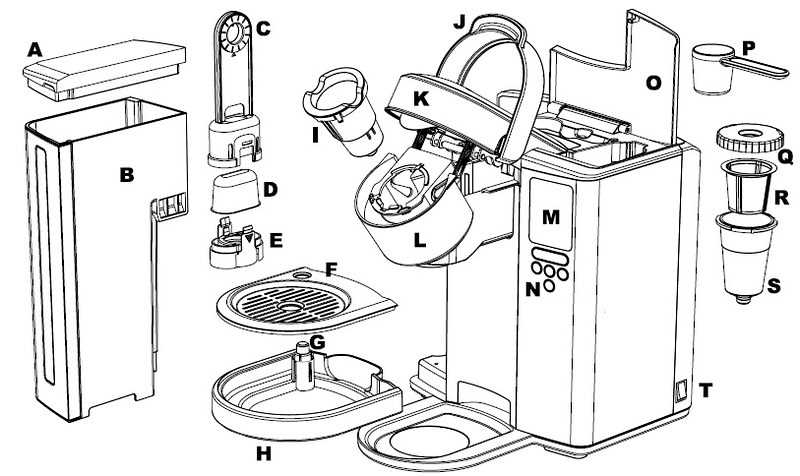 keurig k200 parts diagram