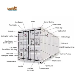 shipping container parts diagram