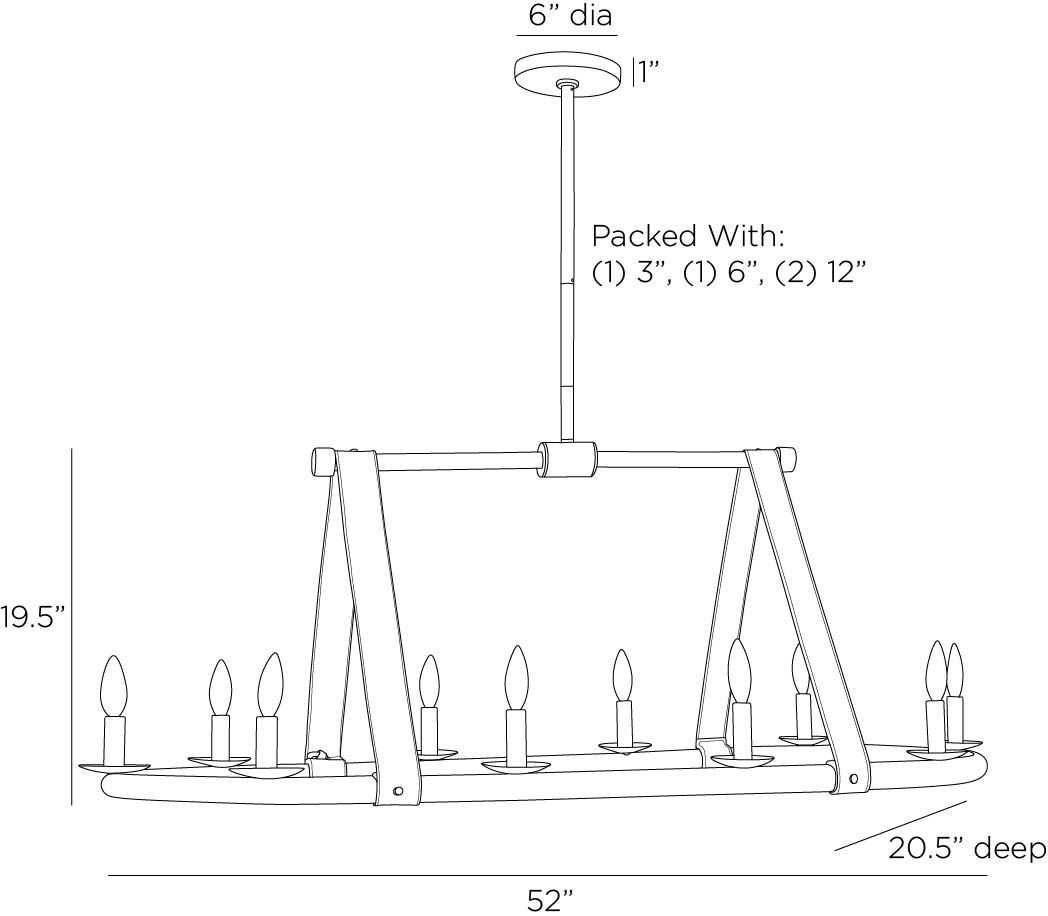 chandelier parts diagram