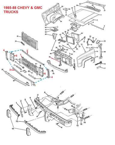 chevy truck parts diagram